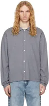 Mfpen Gray Raise Shirt In Lead