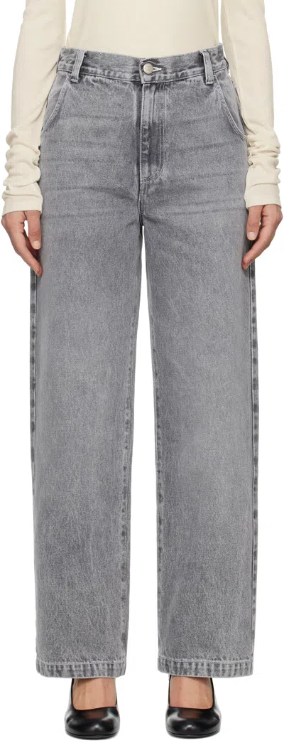 Mfpen Gray Regular Jeans In Washed Light Grey