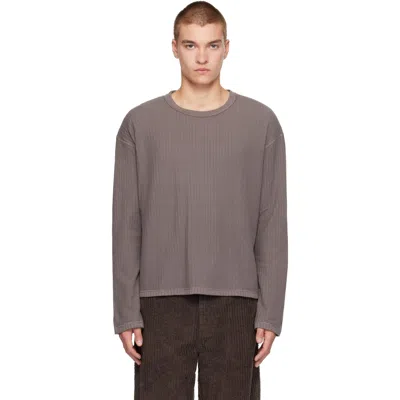 Mfpen グレー Reverse Rib セーター In Gray