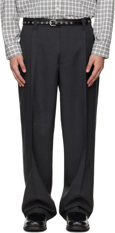 Mfpen Gray Service Trousers In Black