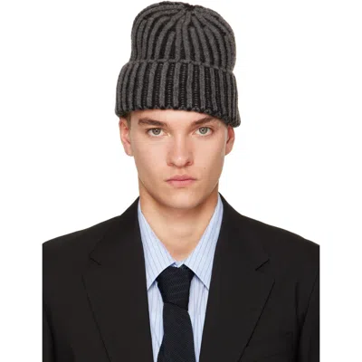 Mfpen Gray Stage Beanie In Murky Black
