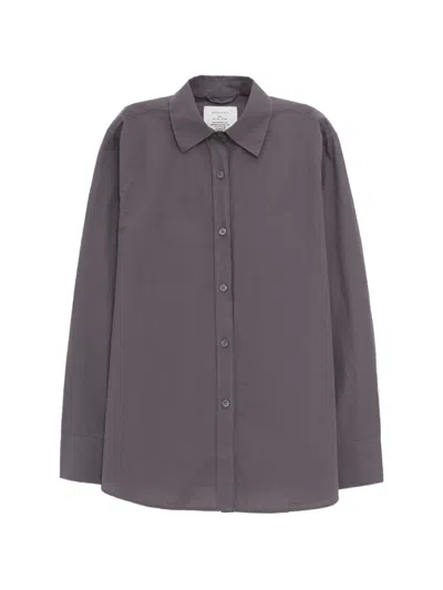 Mfpen Inquiry Micro-structure Shirt In Gray