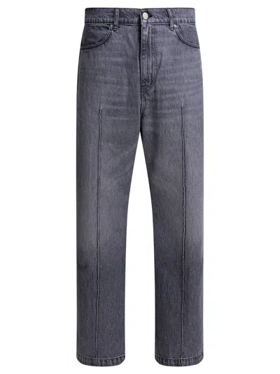 Mfpen Grey Organic Cotton Jeans In Gray