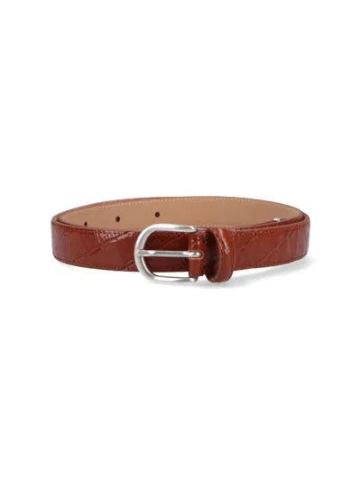 Mfpen Leather Belt Occasion In Metallic