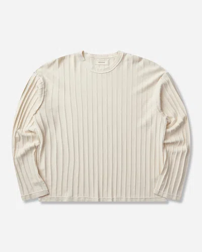 Mfpen Men S Round Neck Sweater Ecru In Neutral