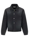 Mfpen Union Buttoned Denim Jacket In Black