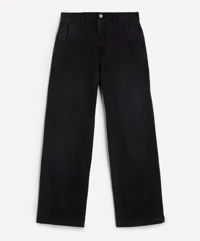 Mfpen Mens Straight Cut Jeans In Faded Black