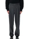 Mfpen Service Wool Twill Trousers Dark Grey In Gray