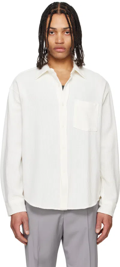 Mfpen Off-white Island Shirt In White Net