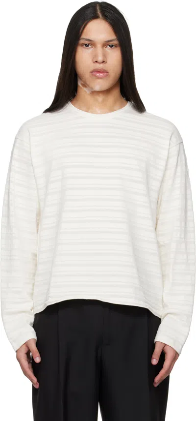 Mfpen Off-white Round Neck Sweater