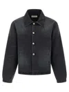 Mfpen Union Buttoned Denim Jacket In Black