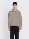 Mfpen Beige Painters Denim Jacket In Gray