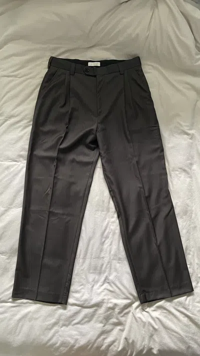 Pre-owned Mfpen Pleated Pants In Brown