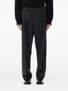 Mfpen Service Wool Twill Trousers Dark Grey In Gray