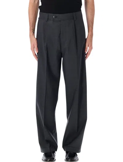 Mfpen Pleated Wool Trousers In Grigio