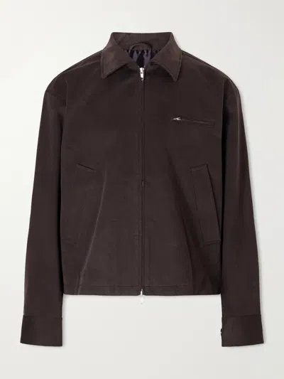 Mfpen Postal Cotton-velvet Jacket In Brown