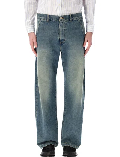 Mfpen Relaxed Straight Fit Jeans - Size L In Vintage Blue