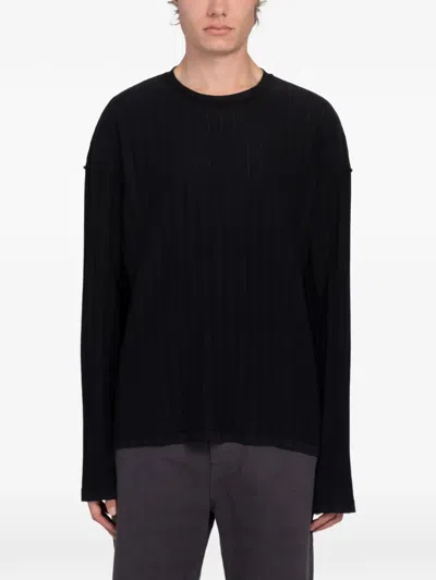 Mfpen Reverse Rib Sweater In Black