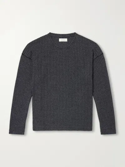 Mfpen Ribbed Bouclé T-shirt In Animal Print