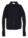 Mfpen Ribbed-knit Cardigan In Black