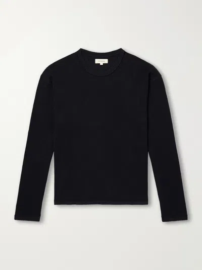 Mfpen Ribbed Organic Cotton Sweater In Black