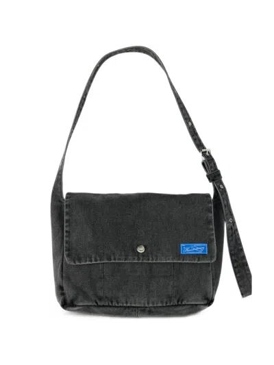 Mfpen Stonewashed Messenger Bag In Red