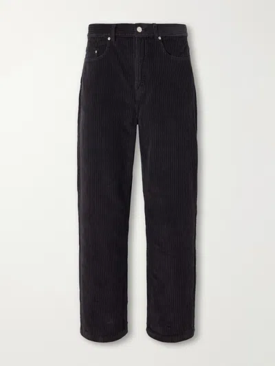 Mfpen Straight-leg Cotton-corduroy Trousers In Blue