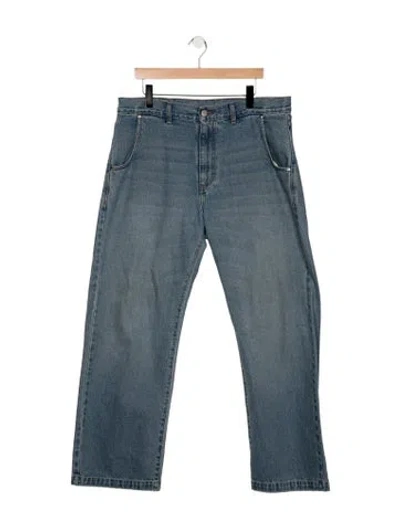 Pre-owned Mfpen Straight-leg Jeans In Blue