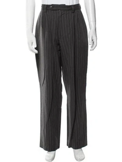 Pre-owned Mfpen Striped Dress Pants In Grey