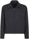 Mfpen Structured Mail Jacket With Front Button Closure In Blue