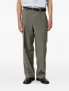 Mfpen Study Pleated Trousers In Gray