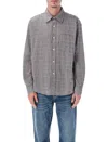 Mfpen Executive Shirt Grey Textured Check In Gray