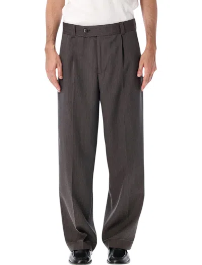Mfpen Tailored Wool Trousers In Taupe Wool