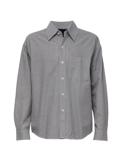 Mfpen Textured Shirt In Gray