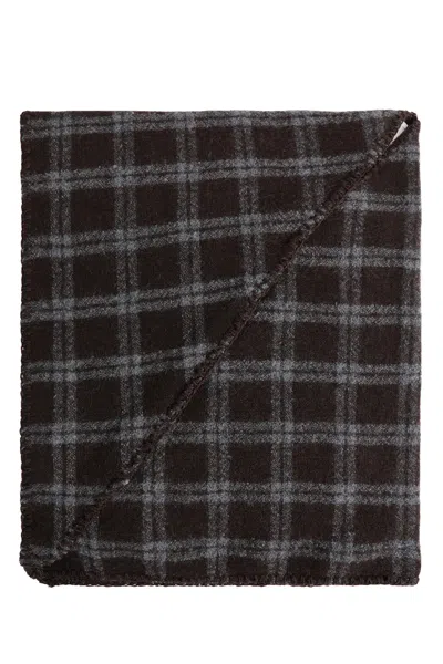 Mfpen Triangle Scarf In Brown