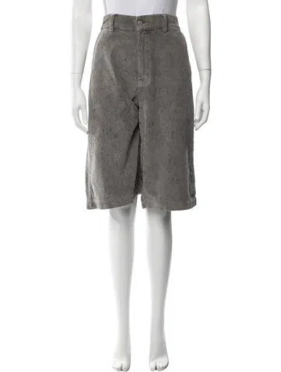 Pre-owned Mfpen Tweed Pattern Knee-length Shorts W/ Tags In Grey