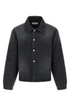 Mfpen Union Buttoned Denim Jacket In Black