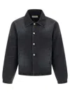 Mfpen Union Buttoned Denim Jacket In Black