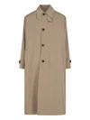 Mfpen Venture Cotton-gabardine Coat In Beige