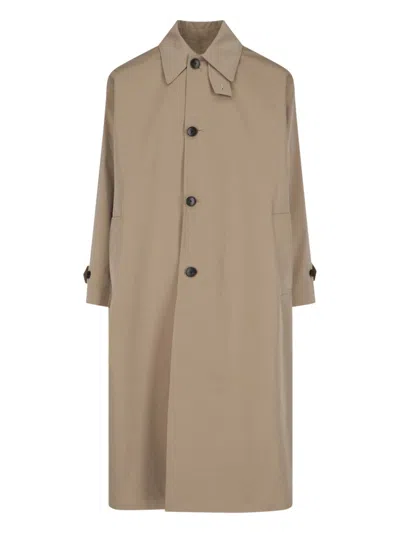 Mfpen Venture Cotton-gabardine Coat In Neutrals