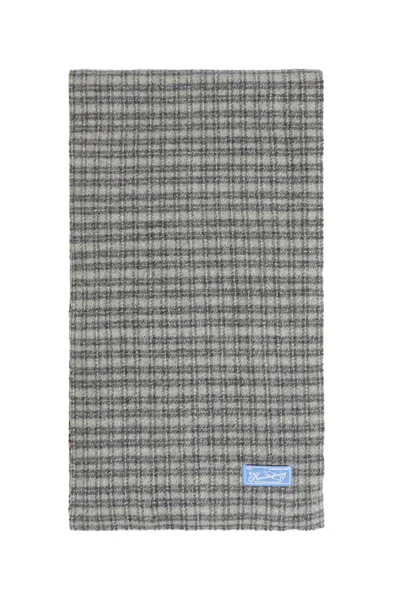 Mfpen Vintage Check Facade Scarf In Gray