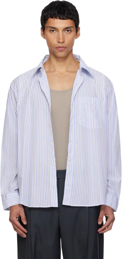 Mfpen White & Blue Executive Shirt