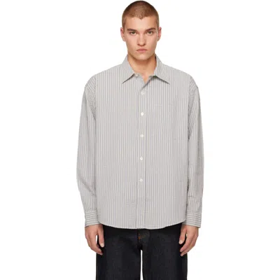 Mfpen White & Blue Executive Shirt In Ranch Check