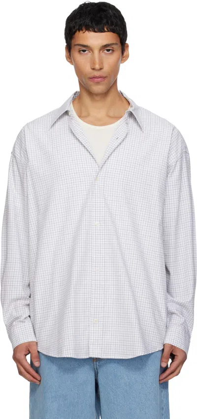 Mfpen White Network Shirt In Blue