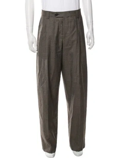 Pre-owned Mfpen Wool Dress Pants In Green