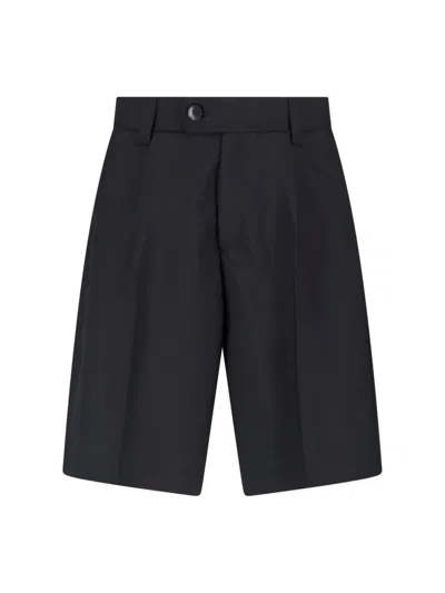 Mfpen Wool Shorts Classic In Black