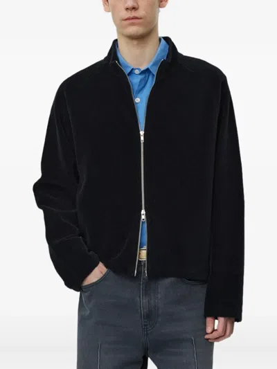 Mfpen Zip-up Cardigan In Black