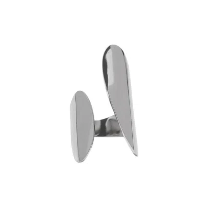 Mg Jewelry Men's Silver Open Hug Ring