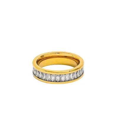 Mg Jewelry Women's Baguette Brillio - Gold