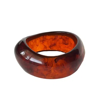Mg Jewelry Women's Brown Notte Resin Bangle